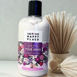 Find Your Happy Place Wrapped In Your Arms Body Lotion in Blush Rose & Magnolia